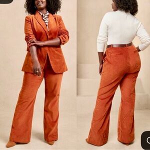 Banana Republic Orange Corduroy Boot Cut Pants